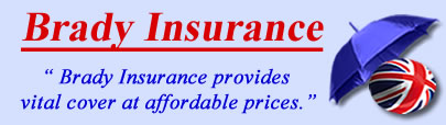 Logo of Brady insurance UK, Brady insurance quotes, Brady insurance Products
