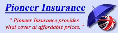 Logo of Pioneer insurance UK, Pioneer insurance quotes, Pioneer insurance Products