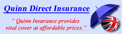 Logo of Quinn Direct insurance UK, Quinn insurance quotes, Quinn insurance Products