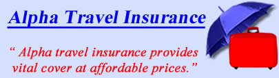 Logo of Alpha travel insurance UK, Alpha holiday insurance quotes, Alpha Travel Cover UK