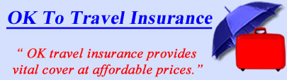 Logo of OK travel insurance UK, OK holiday insurance quotes, OK Travel Cover UK